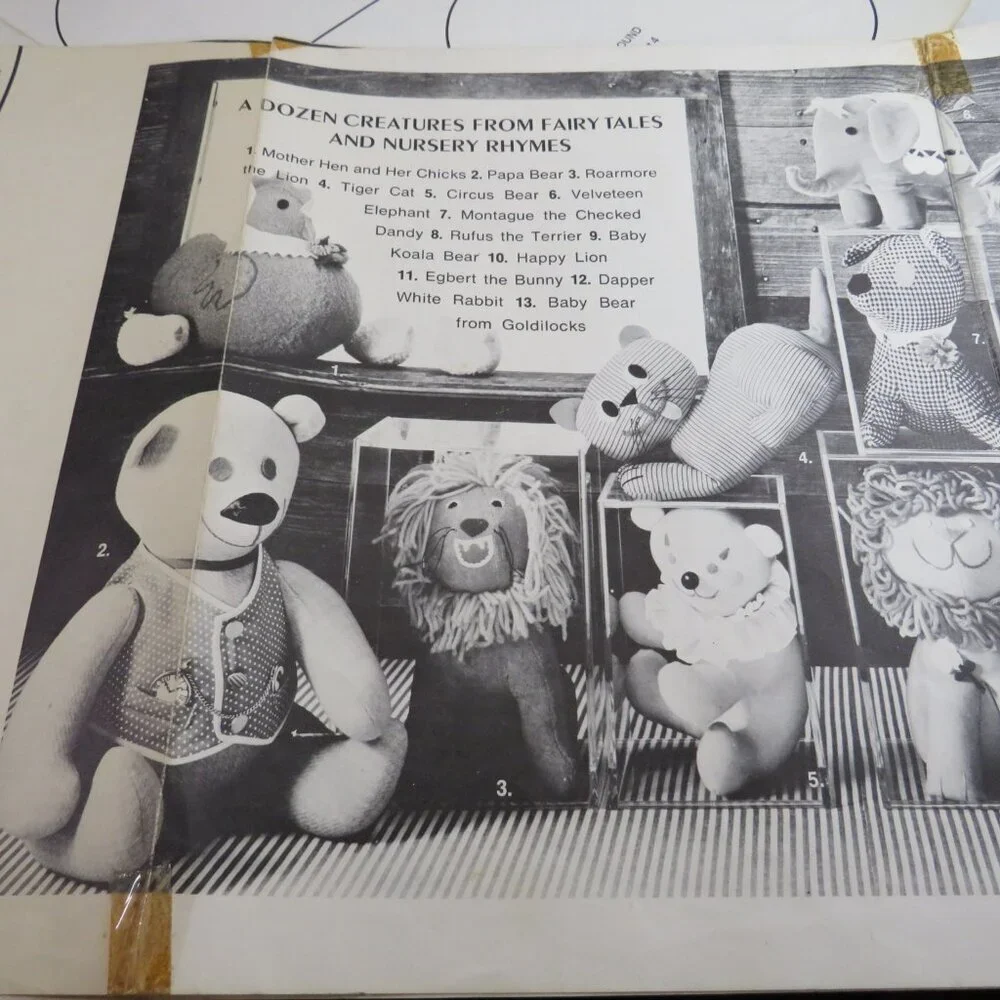 Woman's Day Mag. Nov. 1970 Toy Sewing Patterns UNCUT complete